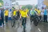 کھڈسے گوہاٹی میں 'فٹ انڈیا سنڈے آن سائیکل' کے خصوصی کامن ویلتھ گیمز ایڈیشن کی قیادت کرتے ہیں