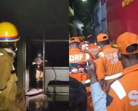 لکھنؤ کے ریلوے اسپتال میں لگی آگ، سی سی یو میں پھنسے 22 مریضوں کو نکالا گیا