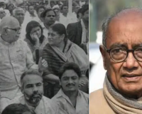 قالین پر بیٹھے مودی کی تصویر کے ساتھ ڈگ وجے سنگھ کے تبصرے نے بحث چھیڑ دی ہے