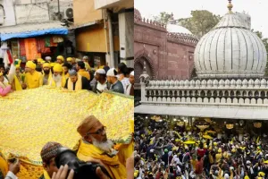 حضرت نظام الدین اولیاء کی درگاہ پر 