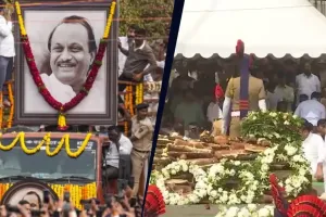 اجیت پوار کی مکمل سرکاری اعزاز کے ساتھ آخری رسومات ادا کی گئیں