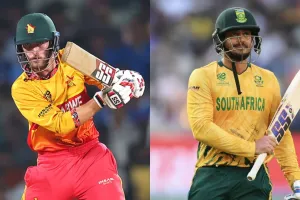 زمبابوے نے جنوبی افریقہ کے خلاف 153/7 رنز بنائے