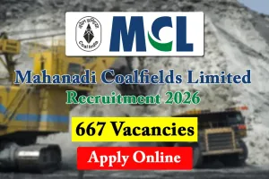 کول انڈیا لمیٹڈ کی ذیلی کمپنی، مہانڈی کول فیلڈز لمیٹڈ (ایم سی ایل) نے 664 عہدوں پر بھرتی کا اعلان کیا ہے