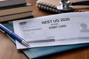 نیشنل ٹیسٹنگ ایجنسی نے UGC NET 2026 کے دوبارہ امتحان کے امیدواروں کے ایڈمٹ کارڈ جاری کیے ہیں