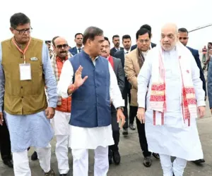 امیت شاہ نے آسام میں بٹدروا ثقافتی پروجیکٹ کا افتتاح کیا، ریاست میں دراندازی کا کانگریس پر الزام