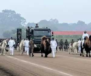 یوم جمہوریہ پریڈ میں ڈیوٹی پر موجود فوج کے 