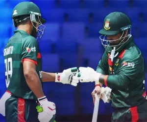 بنگلہ دیش نے آٹھ وکٹوں پر 265 رنز بنائے