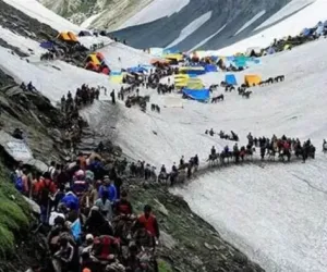 امرناتھ یاترا کے لیے جموں سے 9,000 سے زیادہ یاتریوں کا ایک نیا دستہ روانہ ہوا