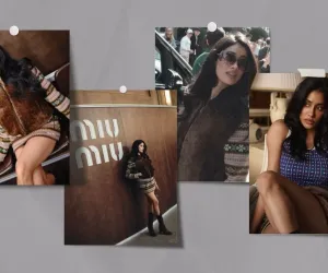 جانہوی کپور پیرس فیشن ویک میں میو میو شو کا حصہ بنیں