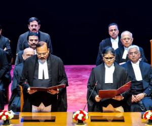 CJI سوریہ کانت نے تین نئے ججوں کو عہدہ اور رازداری کا حلف دلایا۔